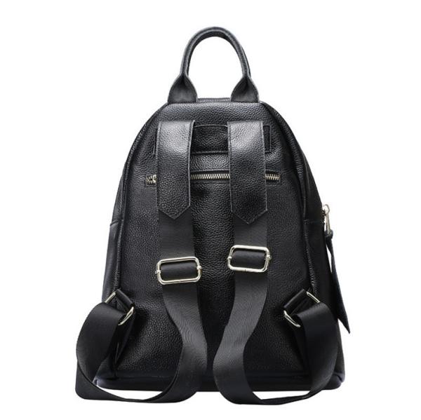Travelling bags  school bag rivet double shoulder bags real cow leather handbags