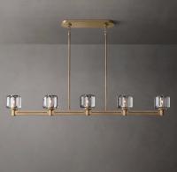 Chandelier linéaire avec ampoules E12