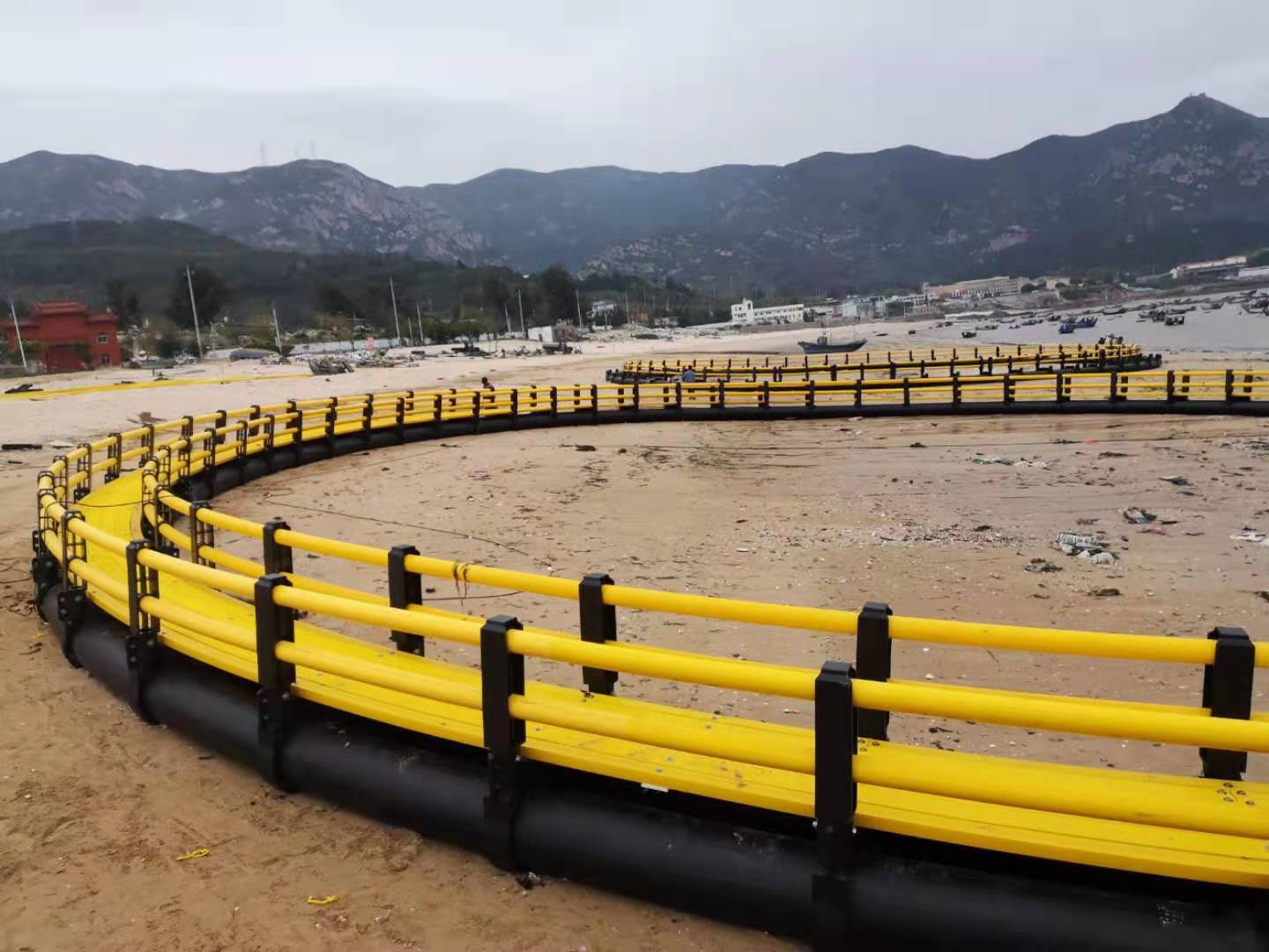 HDPE floating fish cage is designed for aquaculture and recreational fishing