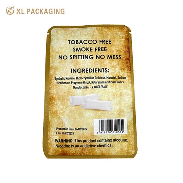 Folha de alumínio de plástico Mylar Saco de fecho Snacks doces Embalagens de alimentos Stand Up Pouch