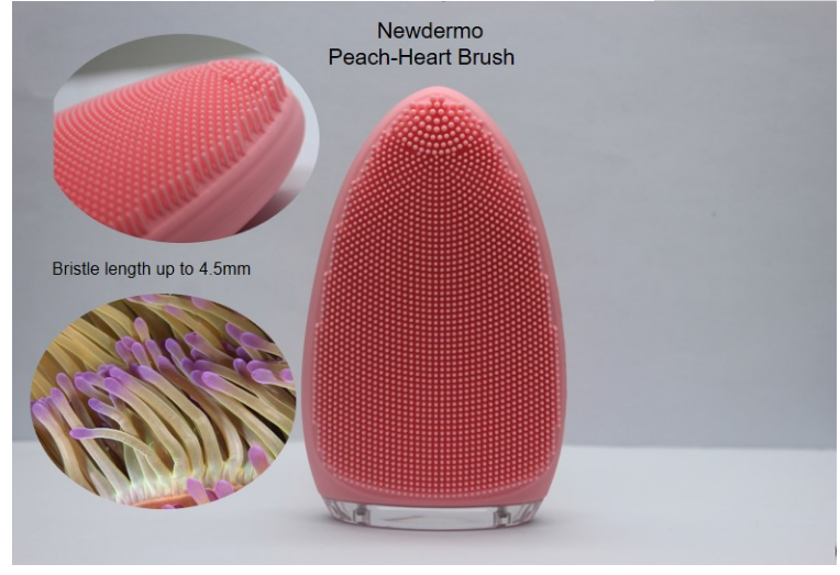 Red color hot Electric Face Brush colorful Silicone Facial Cleaner Deep brush