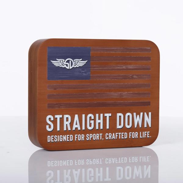 Clothing Retail Store Brand Sign 2-way Signage Custom Logo Wooden Sign