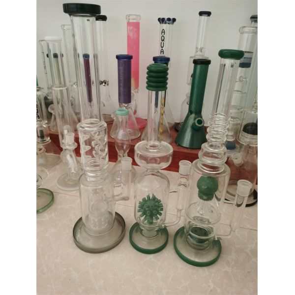 12inch Glass Water Bongs Smoking Water Pipe Bonge DAB Rig Pipes Hand Blown