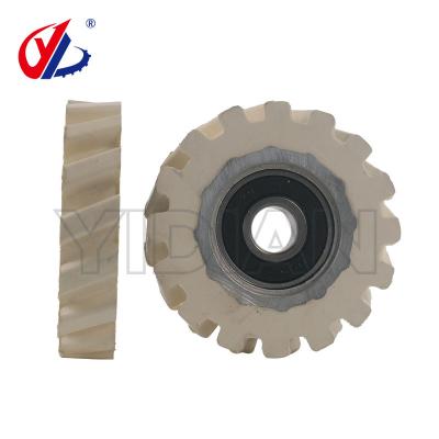Rolo de prensagem de borracha com ângulos de rastreamento para NANXING Edgebander φ65*φ12*14mm