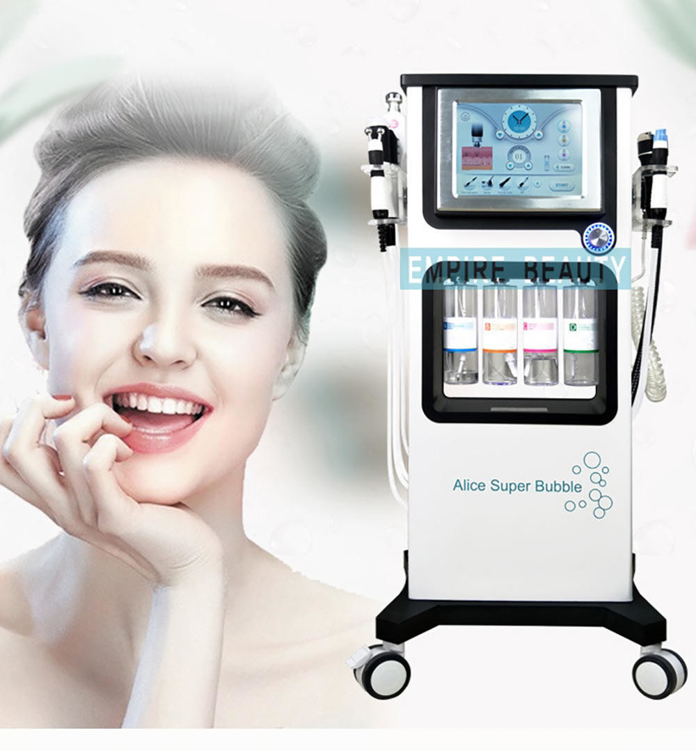 Машина Dermabrasion воды Hydrafacial заботы кожи, машина Aqua двигателя кислорода лицевая