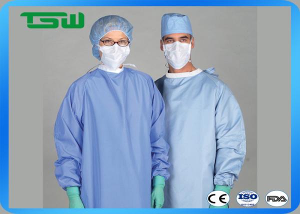 AAMI Level 2 / 3 54gsm Sterile SMS surgical gowns For Hospital