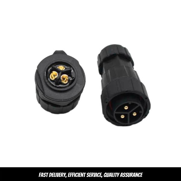 IP68 PV Connector 3 Pin Waterproof Circular Connector For Photovoltaic System
