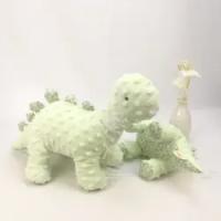 Les beaux cadeaux de Noël de Minky Dots Stuffed Animal Toys Kids pèlent le dinosaure amical de velours de bulle