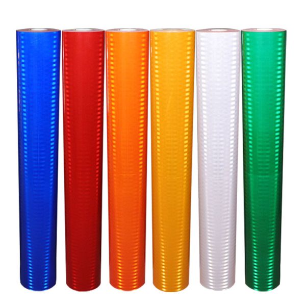 48Inches * 15 Feet Roll Reflective Sheeting HIP Sheeting Yellow White Red Reflective Tape for Signs and Delineators