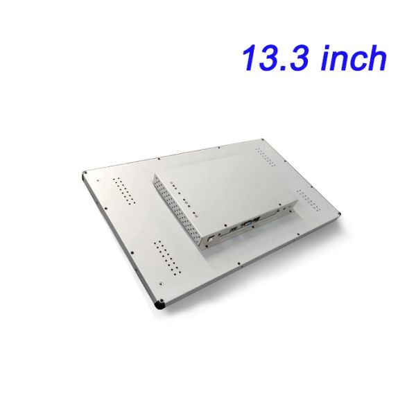 Industrial Control 13.3 Inch All in One Embedded Semi Enclosed Style Touch Screen Monitors