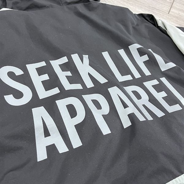 Custom Jacket Polyester Thermal Heat Transfer Printing Logo Winter Waterproof Outdoor Windbreaker Jacket Men