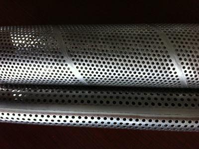 Galvanized Steel Perforated Muffler Pipe Straight Spiral Welded Lock Seam