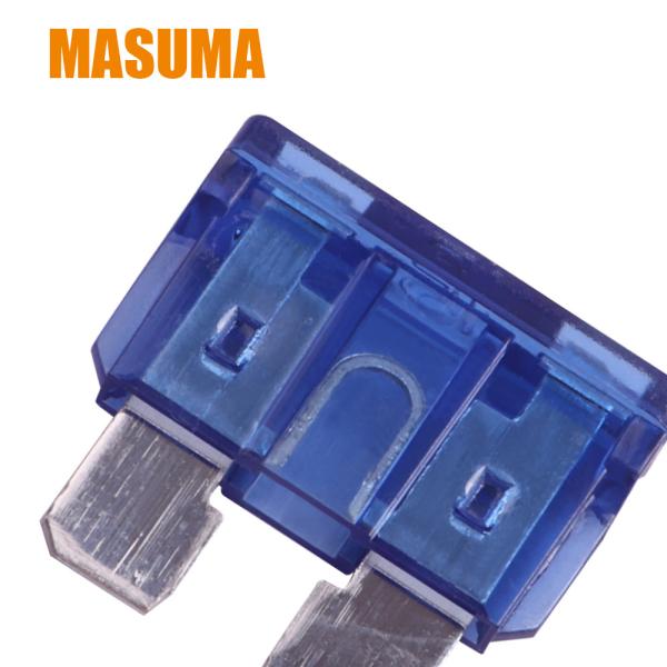 Masuma camion mini fusibles drapeau standard 15A bleu 100 pièces FS-035 7,3 * 7,3 * 4,7 cm 98200-31500