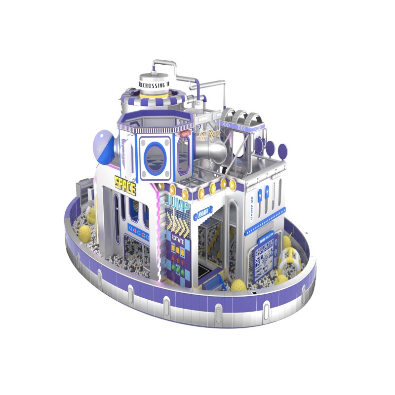 NASA Space Station Sci Fi Commercial Indoor Playground Kids Atria Mall Play Area