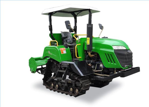 Strong Power Output Light Crawler Farm Tractor With Plow / Ridger Implement
