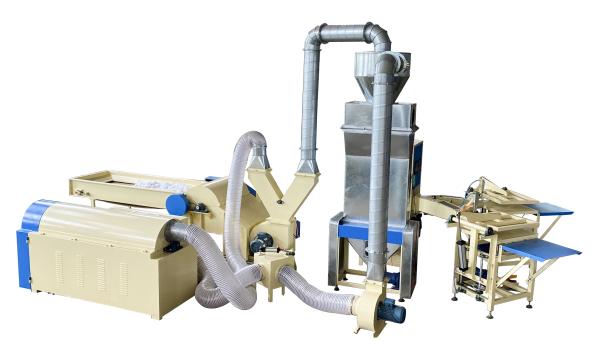 Auto Polyester Fiber Filling Machine For Sleeping Pillow Body Pillow 120kg H