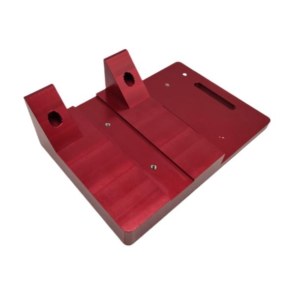 Piezas de mecanizado de precisión CNC de recipiente cilíndrico de aluminio con anodizado duro