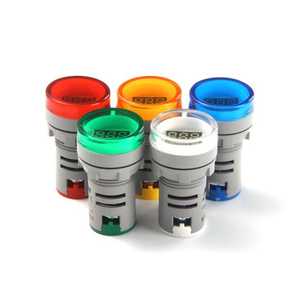 22mm small digital tube led round mini digital display frequency meter electronic indicator lamp measuring