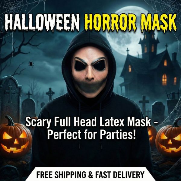 Realistic Latex Material Movie Mask One Size Fit Most 350g Weight for Cosplay and Theatrical Productions
