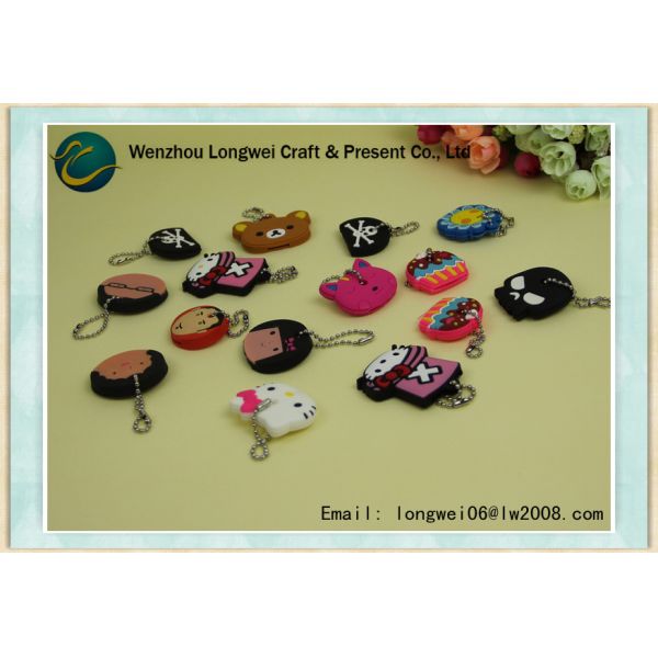 Kids Vivid Customized Soft PVC Keychain Cartoon for decoration