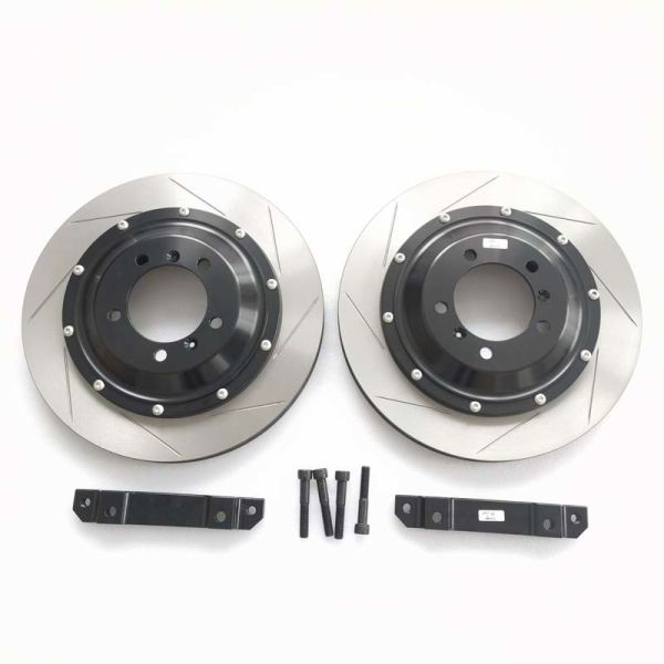 Round Cast Iron Brake Disc 380*32 Slot Center Bell Bracket For Porsche 997