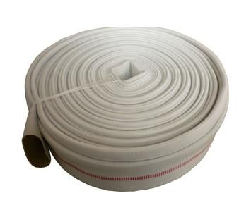 Light Weight Fire Hose Reel And Cabinet Easy Store White PVC Fire Hose