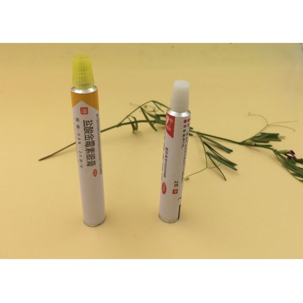 Empty Cosmetic Tube Packaging , Custom Logo Soft Aluminum Toothpaste Tube