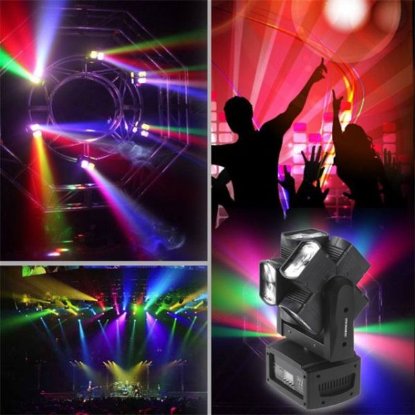 Events Party Light Dual Wheels 10W LED Moving Head Light , Led Disco Lights