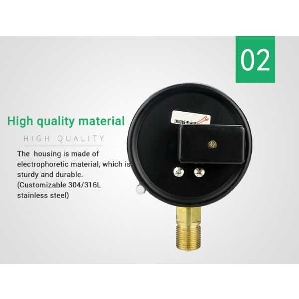 Customized OEM Support Electric Contact Manometer Pressure Gauges with 1.6% Accuracy
