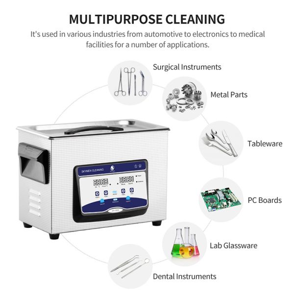 Ванна 180W нержавеющей стали Skymen 4.5L ультразвуковая для зубоврачебного PCB