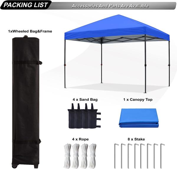 Show Canopy Tent, Stable Pop up Outdoor Canopy Tent, Gazebo Tent with Mosquito Netting Outdoor Canopy Shelter