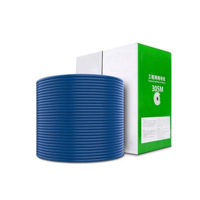 Preto do IEC 60794 do CABO Cat6 do cabo de LAN 150m dos ethernet da rede 500ft 0.56mm UTP