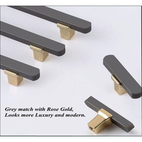 Rose Gold  Kitchen Knobs and Handles Kitchen cabinet pulls and handles 192mm Aluminum Door pulls