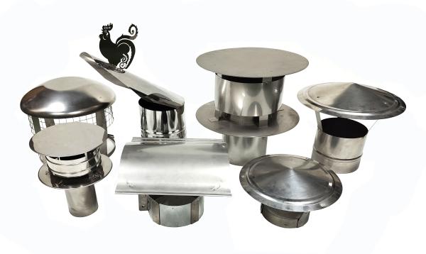 0.45mm 6 Twin Wall Spigot Lock Chimney Vent Cover Cap Shield