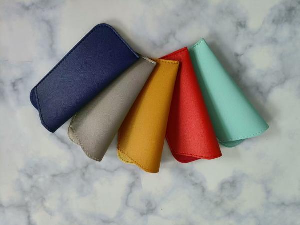 2024 hot artificial leather spectacles bag  optical frame pouch drom China manufacture