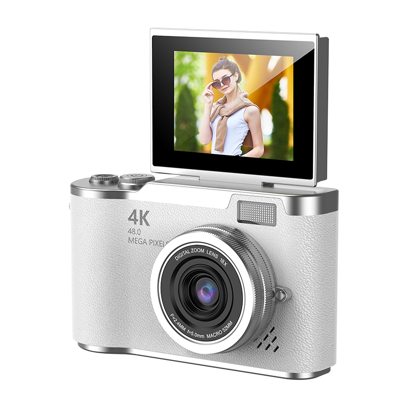 DLC Retro Ccd Digital Camera Ultra-high-definition Flip-cover 4K Ultra-clear