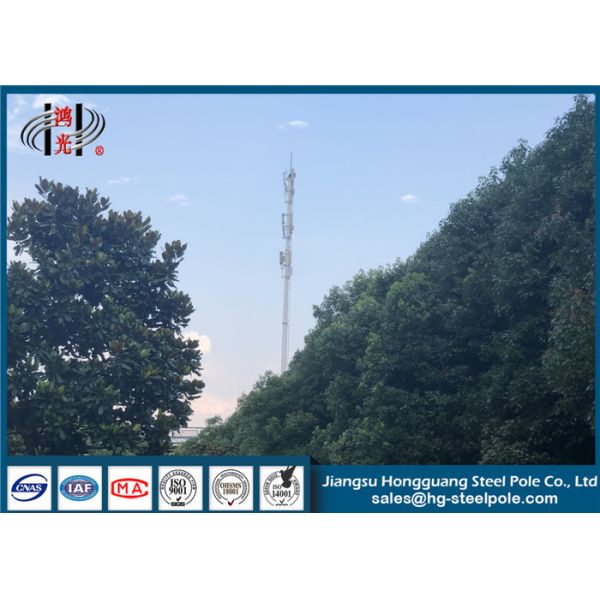 Telecommunication Tower with 345MPa Yield Strength, HDG Painting