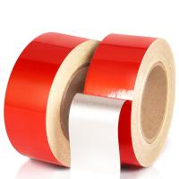 Tape de marquage personnalisée ligne de plancher en PVC lourd rouge stationnement routier auto-adhésif sécurité bande de plancher d'avertissement industriel