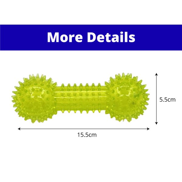 TPR Dental Bone Shape Dog Toy Safe Durable For Teeth Cleaning Chew Play