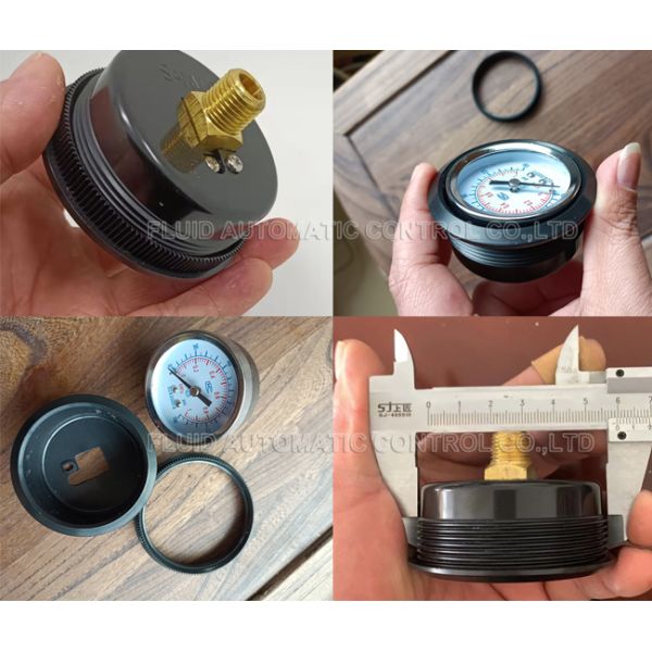 2 манометр воздушного давления датчика растущего давления панели дюйма 50mm пневматический