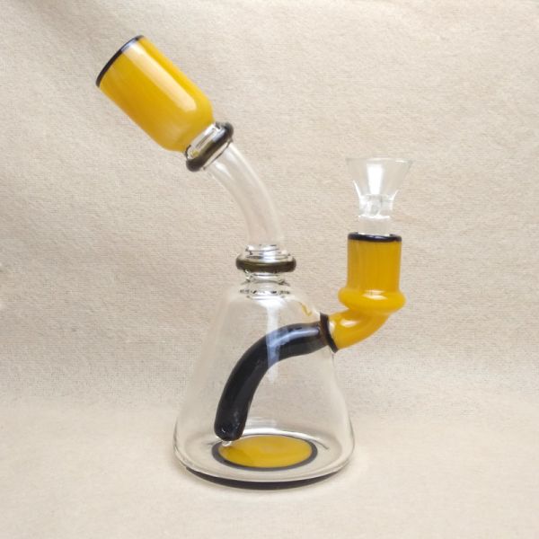 Small Cute Glass Water Piece Tobacco Glass Bongs / Party Bong With 14mm Male
