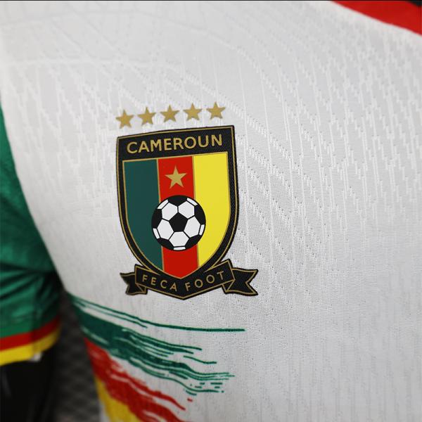 Group customized Cameroon white player version jersey high quality choice