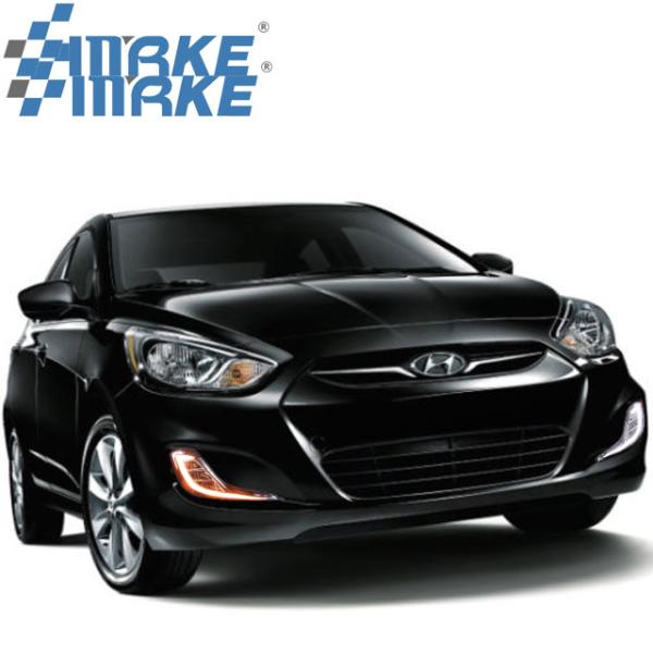 Daytime Running Light Yellow Turn Signal For Hyundai Accent Solaris Verna 2012 2013