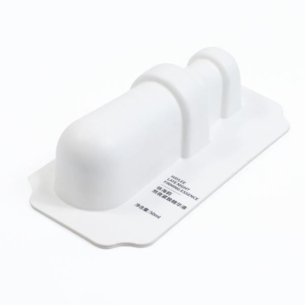 Biodegradable Luxury Cosmetics Paper Molded Pulp Tray Packaging Box With Glue Lid