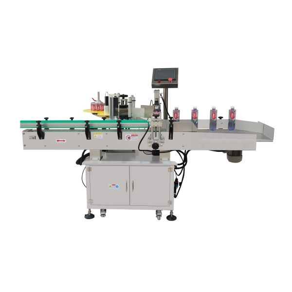 Automatic Essential Oil Plastic Bottle Label Sticker Tabletop Double Side Round Bottle Labeling Machine With Date Coder
