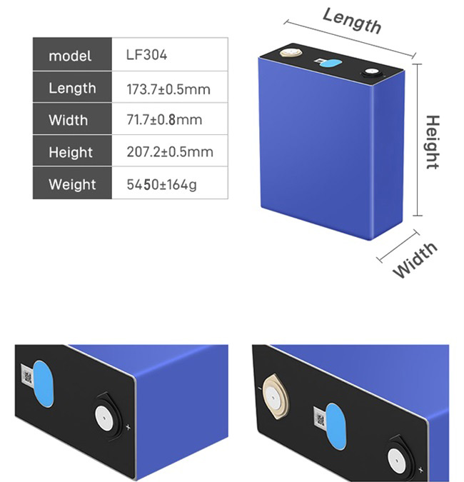 EVE LF304 3.2V 304Ah LiFePO4 аккумуляторная батарея длительный призматический LFP