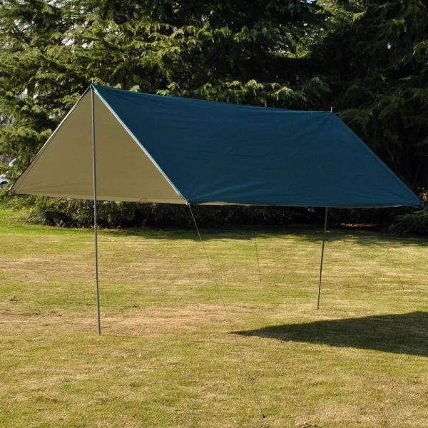 Silver Coating Polyester Camping Tent for Outdoor Rain Protection and Sun Shade