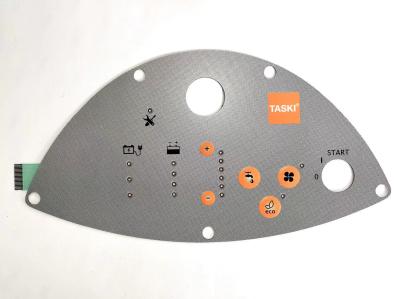 Clear LED Windows Tactile Metal Dome Switch 6 Layers Polyester With Long Lifespan