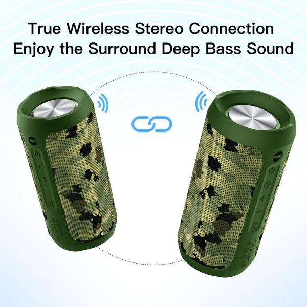 Peso leve impermeável exterior do orador de IPX7 Bluetooth com o entalhe do TF das luzes do RGB