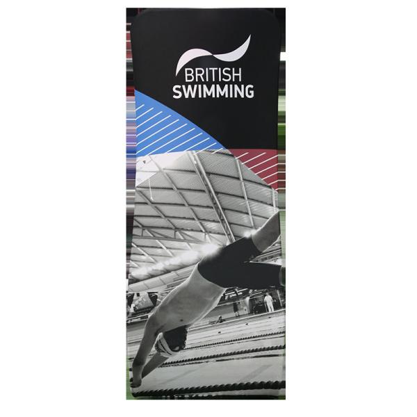 Airport Medusa Tension Fabric Banner Stands With Carrying Bag Snake Shape